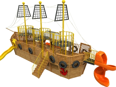 Modern Pirate Ship Slide