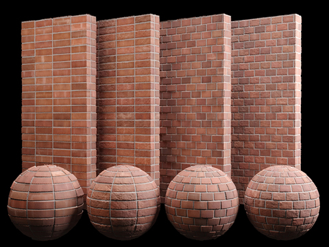 red brick brick wall