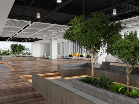 Modern office and leisure area