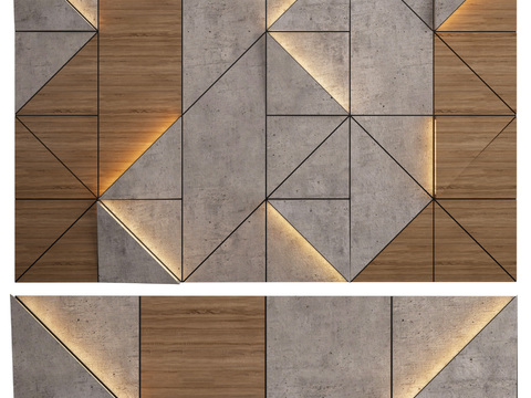 Modern Geometric Decorative Panel