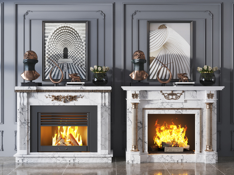 Jane European Style Marble Fireplace