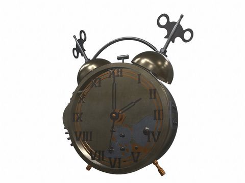 Industrial wind alarm clock free