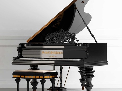 Modern grand piano