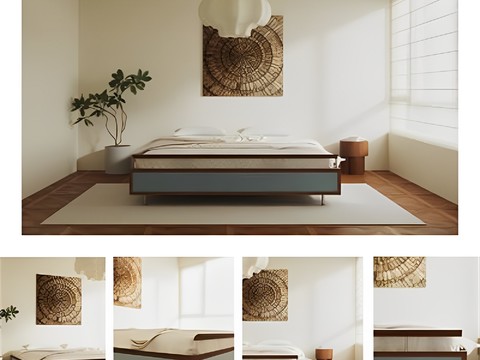 Modern popular color block bed free