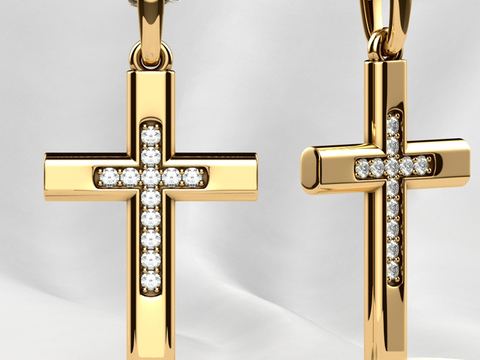 Modern Cross Necklace Free