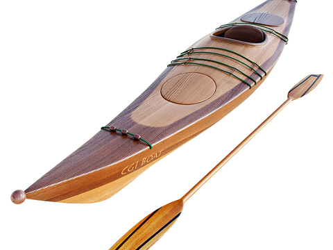 Modern Wooden Kayak