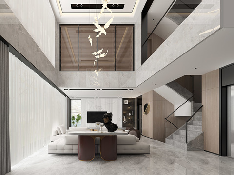 Modern Affordable Luxury Style Villa Lobby