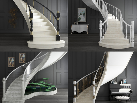 Jane Europe revolving staircase combination