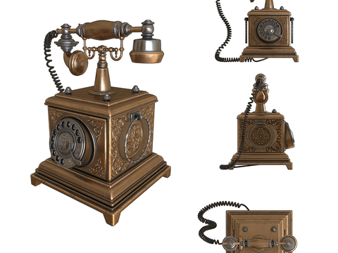 European classical turntable telephone