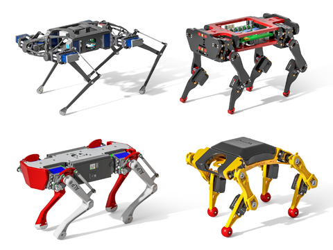 Modern quadruped robot combination