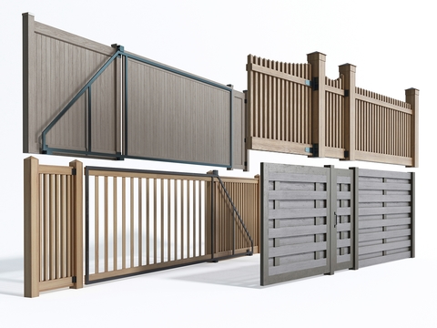 Modern courtyard wall guardrail fence fence