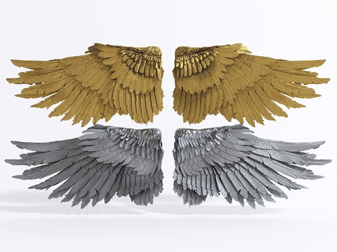 Metal Wings Sculpture Crafts