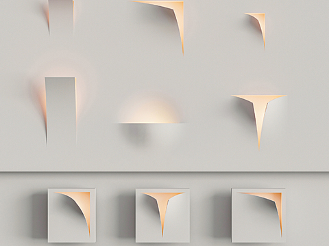 Silent gypsum wall lamp