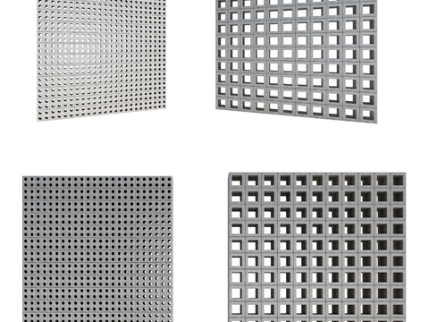 Modern openwork wall tiles