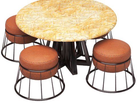 modern round dining table and chair free