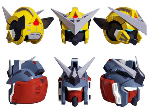 Modern Gundam Toy Helmet