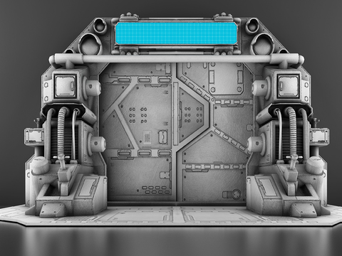 Industrial Wind Space Door