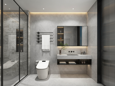 modern toilet bathroom free