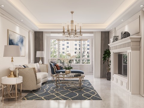 Jane European Style Living Room Dining Room