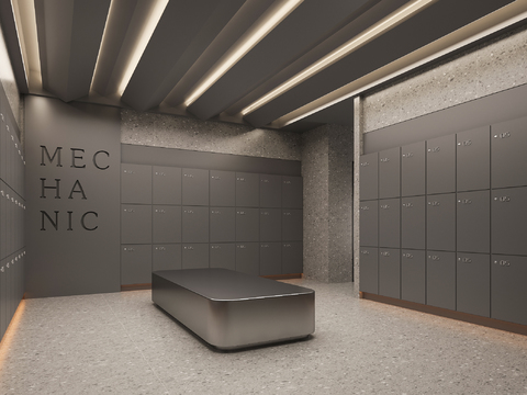 Gym locker room
