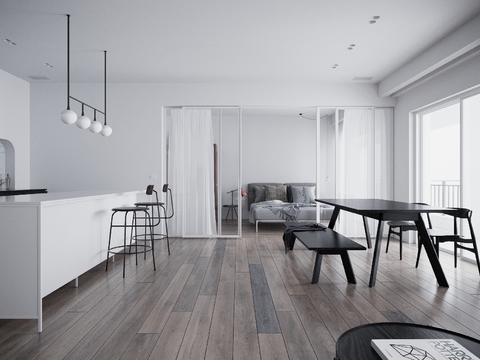 Modern Premium Grey Apartment Free