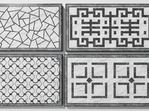 modern square mosaic tile