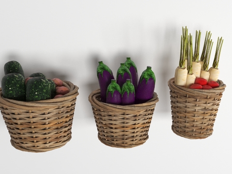 Modern Lanzi Laurel Basket Vegetable Free