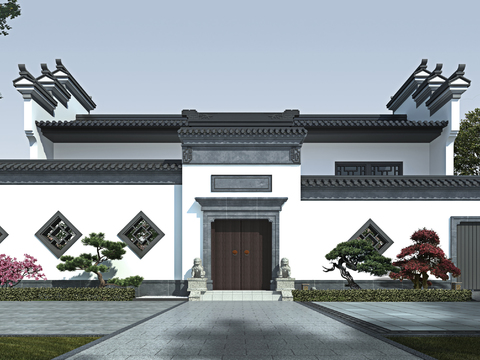 Architectural Appearance of Chinese Huizhou Folk Residence