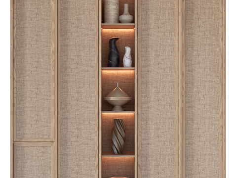 Wabi-sabi Style Decorative Cabinet Locker