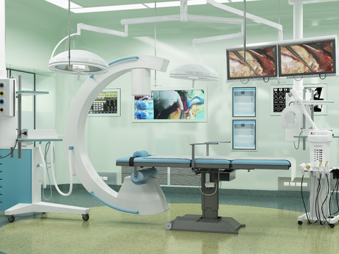 Hospital operating room X-ray scanner