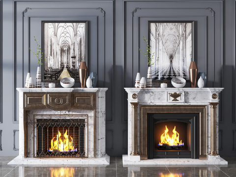 Jane European Style Marble Fireplace