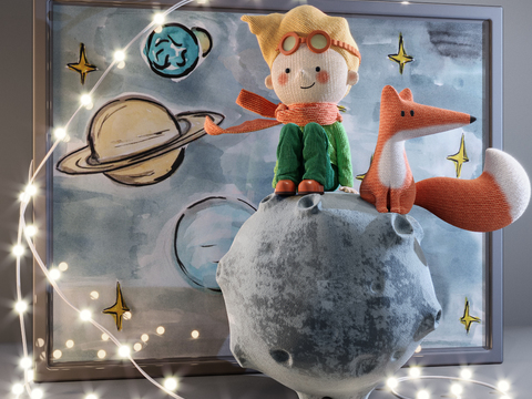 Modern cartoon little prince ornaments