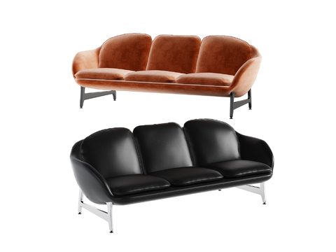 Cassina leather multiplayer sofa