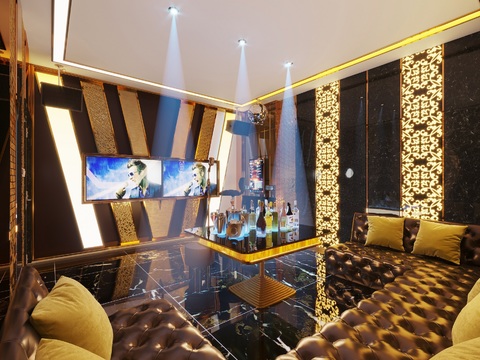 Modern Affordable Luxury Style KTV Room