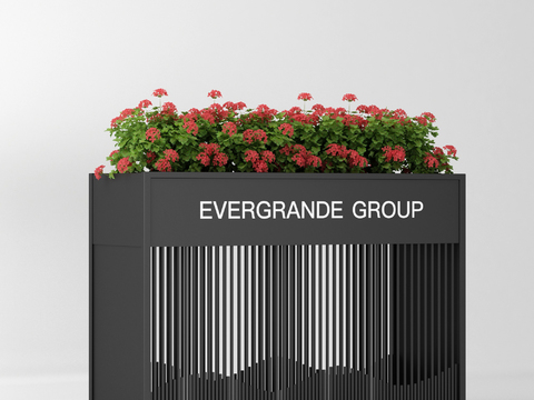 Modern outdoor flower box