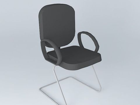 Modern minimalist stainless steel fabric office chair free