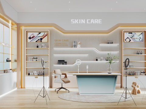 Modern cosmetics store studio