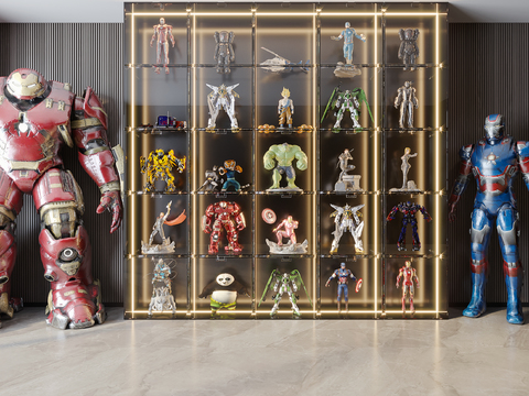 Glass Hand-made Art Toy Decorative Cabinet