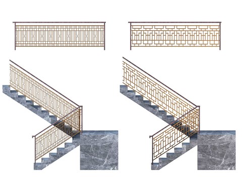 New Chinese Stair Railing Guardrail