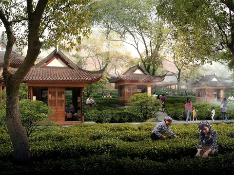 Chinese style pavilion rest pavilion pavilion psd