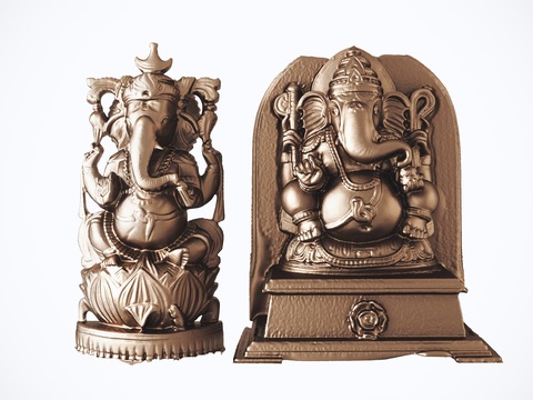 Southeast Asia Elephant Head God Sculpture Ornaments