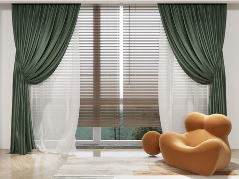 Modern Curtain Window Screen Free