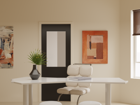 Cream Style desk study table