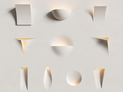 Creative gypsum wall lamp