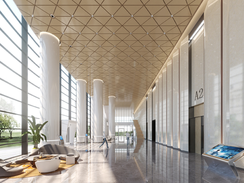 Modern Office Building Lobby