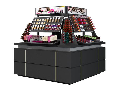 Modern Cosmetics Color Cosmetic Cabinet Shelf