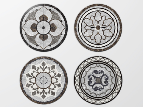 modern round mosaic tile