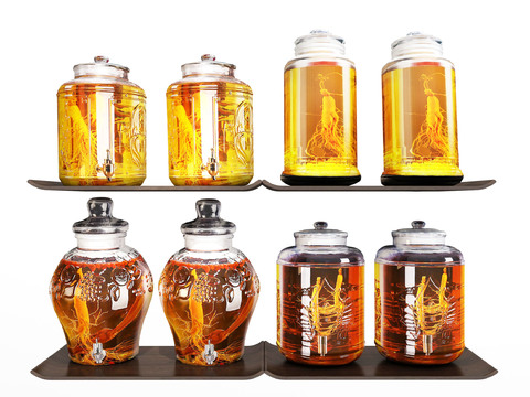 Medicinal wine sparkling wine jar ginseng wine