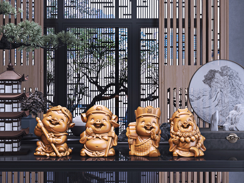 New Chinese Cartoon Journey to the West Sculpture