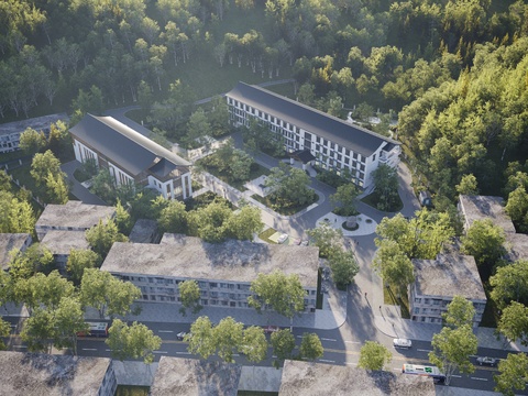 A bird's eye view of the new Chinese health center